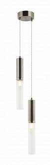 Светильник 15*60*53/150 см, 2*E14 40W Никель Stilfort Satori 2161/11/02WP