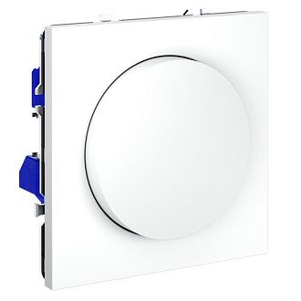 Светорегулятор встраиваемый Voltum S70 поворотно-нажимной 600 Вт, белый матовый пластик Soft touch VLS070302