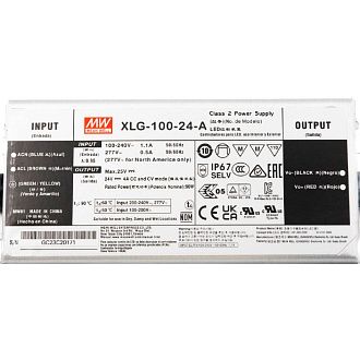 Блок питания 96W, IP67, output:24V 2001-DC-100,  Meanwell 96W  Favourite для светодиодной ленты 2001-DC-100, L140*W63*H32