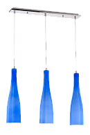 Люстра L650 x W110 x H440(1000), мм, 3*40W (120W), BLUE(Голубой) Sfera Sveta 5065/3 BLUE