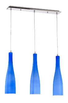 Люстра L650 x W110 x H440(1000), мм, 3*40W (120W), BLUE(Голубой) Sfera Sveta 5065/3 BLUE