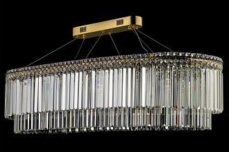 Люстра подвесная ** см, Led лента*LED*150W, 3000/6000K, Arti Lampadari Ovindoli Nickel Ovindoli L 1.5.120x40.101 G, Золото