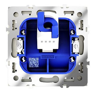 Розетка компьютерная встраиваемая Voltum S70 RJ45 кат.6, шелк пластик Soft touch VLS060104