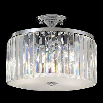 Потолочная люстра 40 см, Crystal Lux HILTON PL4 CHROME, хром