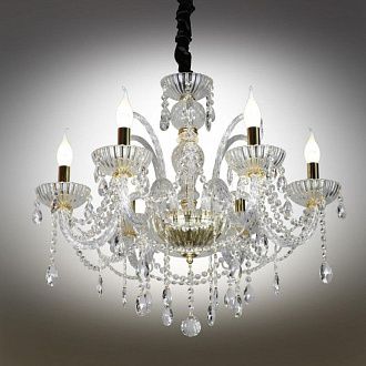 Подвесная люстра 62*71-121 см, 6*E14, 40W, Omnilux Omnilux 701 OML-70103-06, золотой
