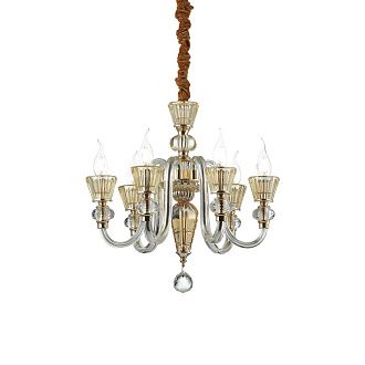 Люстра подвесная ideal lux Strauss SP6 Е14 140605. 83/59/29 см