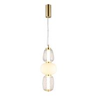 Подвесной светильник 17*80-170 см, 1*LED, 29W, 3000K, Aployt Simonet APL.318.06.29, латунный
