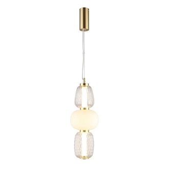 Подвесной светильник 17*80-170 см, 1*LED, 29W, 3000K, Aployt Simonet APL.318.06.29, латунный