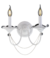 Бра L260 x W360 x H290, мм, 2*40W (80W), SWH (Глянцевый белый) NewRgy B1724/2W SWH