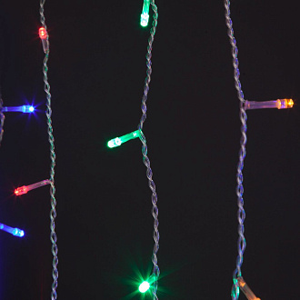 Праздничная гирлянда бахрома мульти 1,8*0,5м IP20 100-001 4690389139284