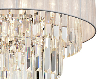 Подвесная люстра  50*120 см, 7*E14 хром Vele Luce Fata VL3173P07