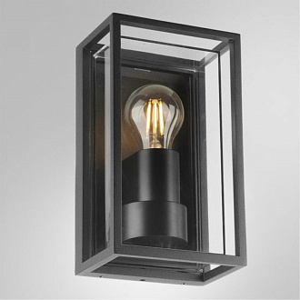Настенный светильник 14*10*24 cм, 1*E27*15W Arte Lamp Marfik A2322AL-1BK черный