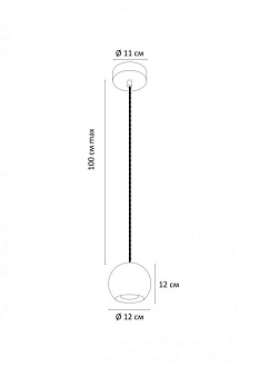 Светильник подвесной Arte Lamp Bender A4323SP-1GY, серый бетон