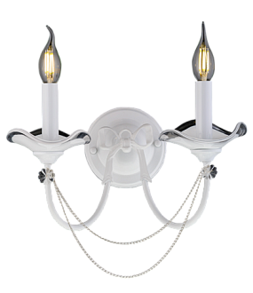 Бра L260 x W360 x H290, мм, 2*40W (80W), SWH (Глянцевый белый) NewRgy B1724/2W SWH