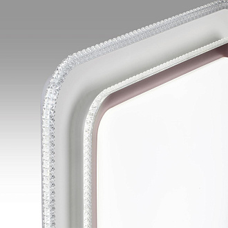 Светильник 50*50*7,5 см, LED 1*70W, 3000-6000 К, Sonex Losy 7683/EL, белый/темно-коричневый