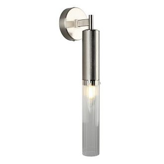 Бра 10*10*43 см, 1*E14, 40W, Aployt KASIA APL.327.21.01, никель