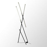 Торшер светодиодный 165 см, 19W, 4000K, Lussole Hardeman LSP-0939, черный-золото