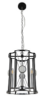 Светильник подвесной 32 см, Crystal Lux TANDEM SP4 D410 CHROME Хром/Черный