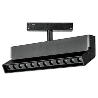 Светильник поворотный направленного света д/ трека Uno 2,2*12 см, 12W, 3000K, Lightstar Uno 259037, Черный матовый