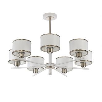 Люстра на штанге 74 см с абажурами Белая Citilux ALTON CL421272