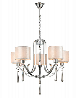 Подвесная люстра  60*100 см, 5*E27 хром Vele Luce Platonico VL1623L05