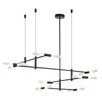 Потолочный светильник 123*17*133- см, 16*G9*640W, Odeon Light Defance 4307/16, черный