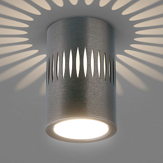 Накладной светодиодный светильник с подсветкой графит DLS026 Elektrostandard