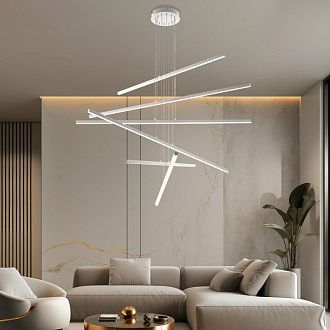 Подвесная люстра 120*125 см, 180W, 3000-6000K, Citilux Стиг CL203260 белый