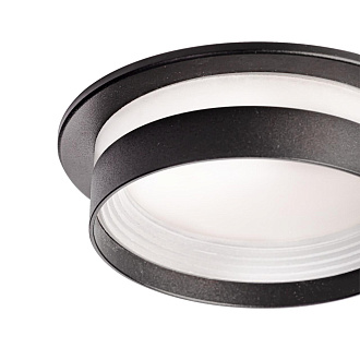 Светильник встраиваемый 10*2,5 см, GX53 Citilux Hardy CL002D11 черный, вр 9 см