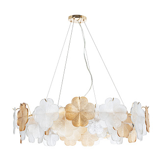 Люстра 80*22 см, 10 E14*40W,  К, Arte Lamp Mallika A4077SP-10GO, Золото