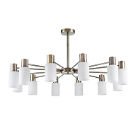 Люстра потолочная 95*49 см, 12*E14 Lumion MAVE 8100/12C бронза, белый