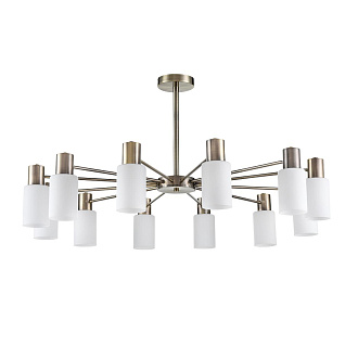 Люстра потолочная 95*49 см, 12*E14 Lumion MAVE 8100/12C бронза, белый