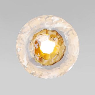 Бра 20*13*20 см, LED*5W, 3000K, Eurosvet Ripple 50389/1 LED, латунь, a069025