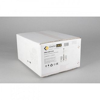 Подвесная люстра 50*90 см, 3*E27, 40W, Omnilux Omnilux 638 OML-63813-03, бронзовый