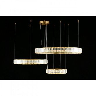 Подвесная люстра 80*80-170 см 100W, 3000K, Aployt Nicoletta APL.026.03.100, бронзовый
