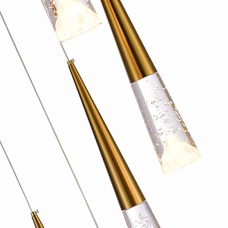 Люстра подвесная 40 см, 21W 3000K ST LUCE SOLLEN SL6111.203.07 Золотистый