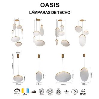 9646 Люстра подвесная OASIS