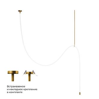 Потолочный светильник 400 см, 41W, 3000K, Loft IT Thread 10388C Brass, бронза