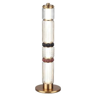 Настольная лампа 44 см, 15W, 4000K, Odeon Light L-Vision Collier 5455/15TL, латунь