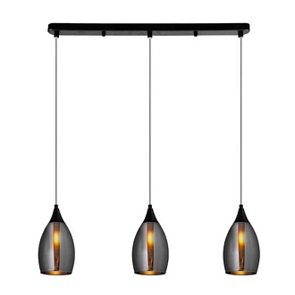 Подвесной светильник 62*12*25 cм, 3*E14*40W Arte Lamp Barry A7951SP-3BK черный