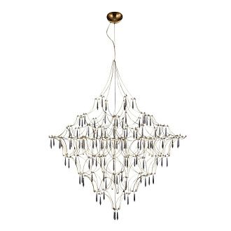 Подвесная люстра 100 см, 57W, 3000K, ST Luce Gravetta SL6601.203.114, золото