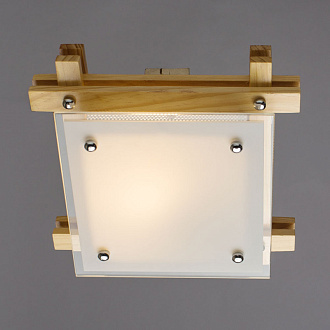 Потолочный светильник ArteLamp A6460PL-1BR, 23х23 см, светло-коричневый