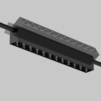 Трековый светильник 32,1*3,35*-5,05 см, *LED*12W, 3000K, Maytoni Technical Points TR237-1-12W3K-B, Черный