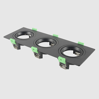 Встраиваемый светильник 26 см, Crystal Lux CLT 002C3 BL V2, черный, вр 23,5*8 см