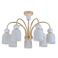 Люстра на штанге Indigo Lucea 13042/7R Gold V000627