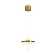 Подвесной светильник 258 см, LED,  16W, 3000К, Freya Whisper FR6184PL-L16BS латунный