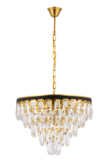 Люстра 480*340, 8*E27, 40W Sfera Sveta Хрусталь (Эконом) 2009/8 CP+BK, CP+BK