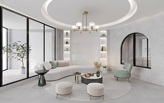 Светильник 96 см, Maytoni Vision MOD411PL-06G, золото