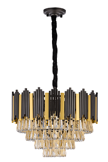 Люстра Ø500 x H350(850), мм, 8*40W (320W), SGT+BRS+CGN NewRgy 5289SA/8C SGT+BRS+CGN