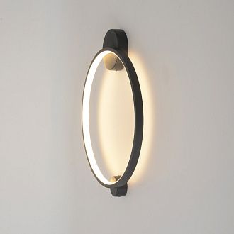 Настенный светильник 48 см, 18W, 3000-6000K, Crystal Lux REAL AP18W LED BLACK, черный
